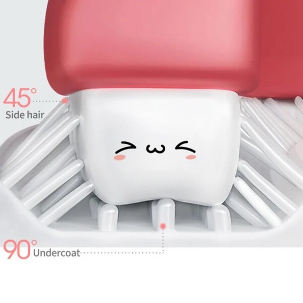 Brosse à dents en forme de U pour bébés, 360 degrés, nettoyage, fourrure douce, matériau de qualité alimentaire, brosse à dents pour enfants, fournitures quotidiennes