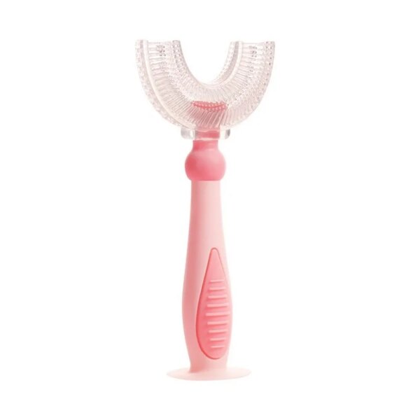 Brosse à dents en forme de U pour bébés, 360 degrés, nettoyage, fourrure douce, matériau de qualité alimentaire, brosse à dents pour enfants, fournitures quotidiennes