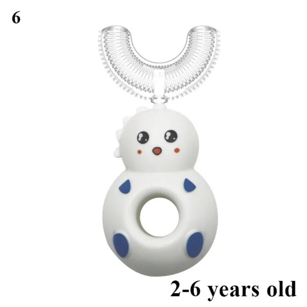 Brosse à dents en forme de U pour enfants, en Silicone souple, nettoyage buccal, santé, 2022 °, 360