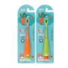 Brosse à dents pour enfants de 2 à 12 ans, brosse à dents en forme de carotte, poils Ultra fins de 0.15mm, 2 pièces