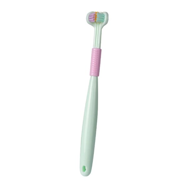 Brosse à dents à poils souples sur trois côtés, 360 degrés, nettoyage buccal en profondeur, pour enfants de 4 à 12 ans
