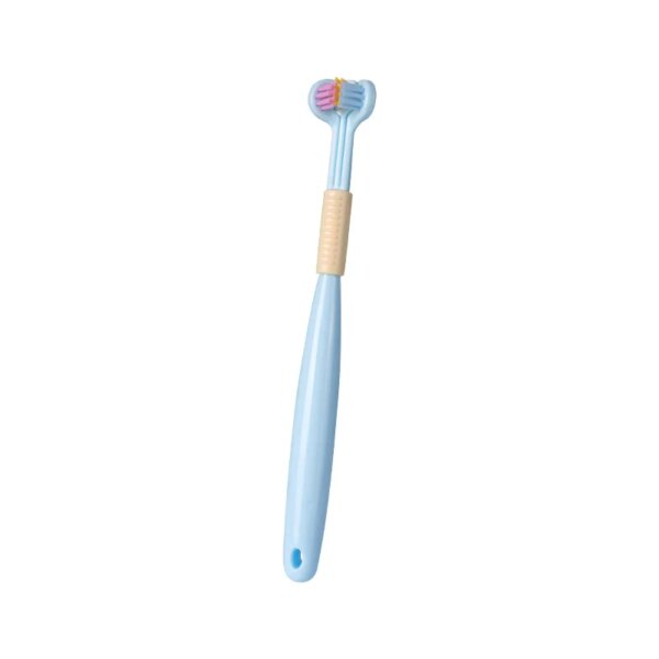 Brosse à dents créative à trois faces, poils Ultra doux, pour enfants, soins buccaux, sécurité dentaire, nettoyant pour la santé buccale
