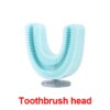 Brosse à dents électrique sonique en Silicone pour enfants, 360 degrés, automatique, Rechargeable par USB, intelligente, en forme de u