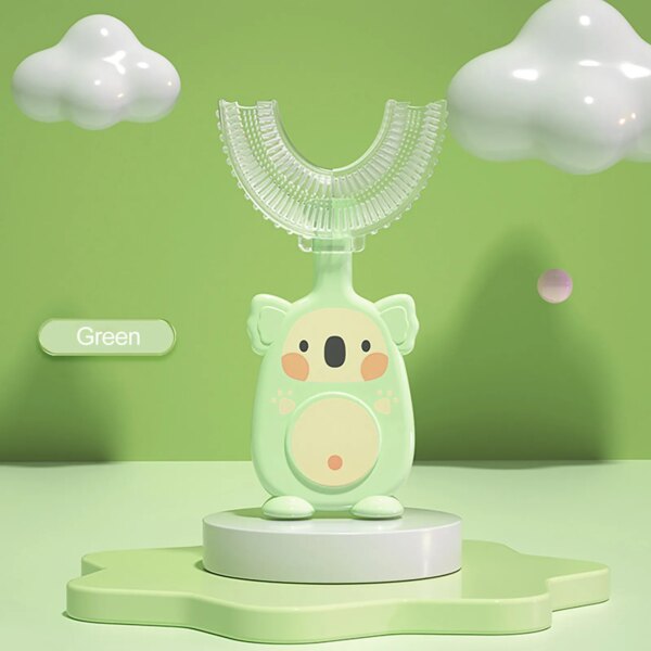 Brosse à dents en forme de U pour enfants, pour un nettoyage en profondeur à 360 °, blanchiment, Massage, brosse à dents de modélisation de Type U pour enfants