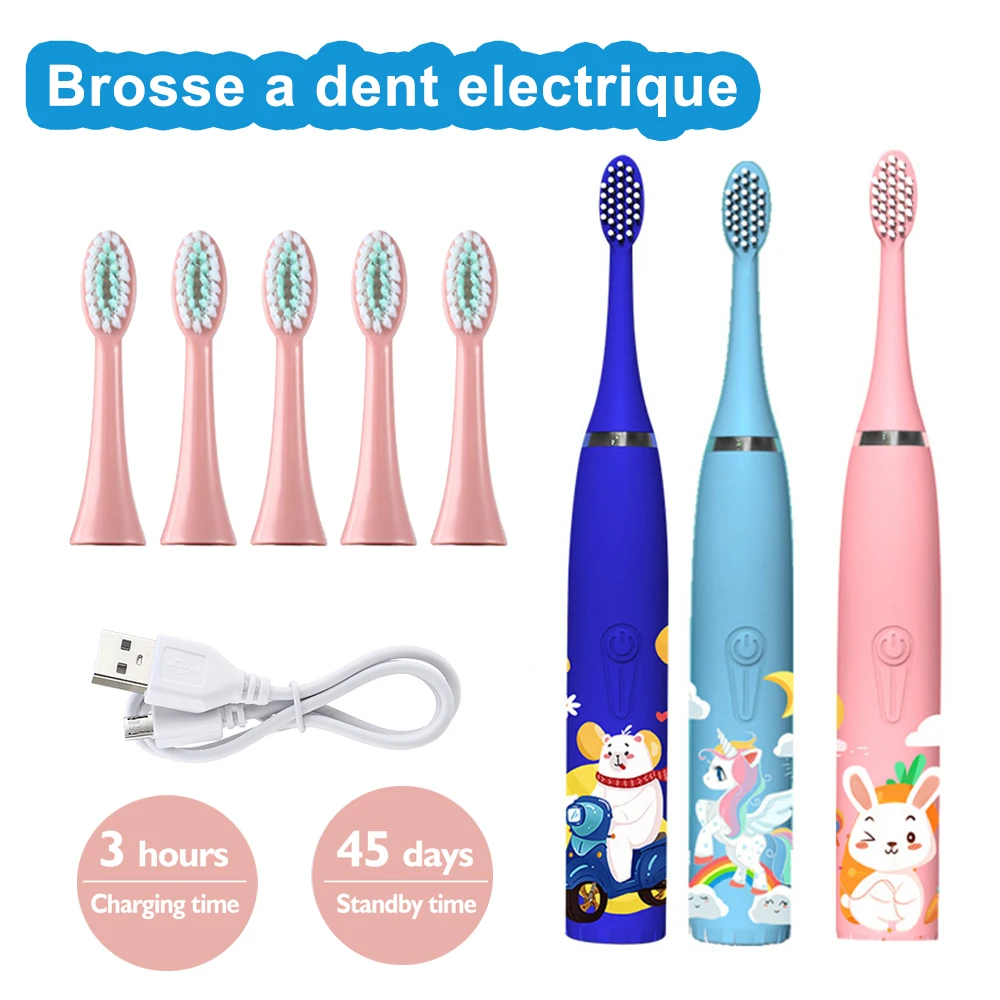 Brosse à Dents Électrique Sonique Enfant – Design  - Brosse à Dent Enfant chez blanchimo.fr