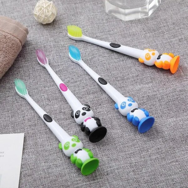 Brosses à dents pour enfants, 1 pièce, dessin animé, Panda, bébé, poils souples, entraînement, nouvelle collection