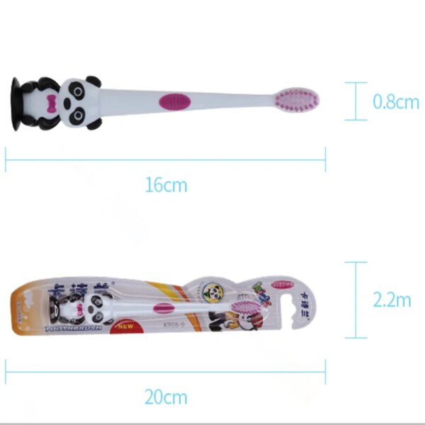 Brosses à dents pour enfants, 1 pièce, dessin animé, Panda, bébé, poils souples, entraînement, nouvelle collection