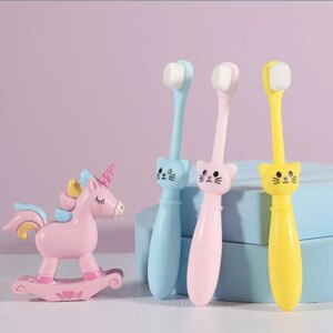 4559-9ee8f4.jpg Brosse à dents pour enfants, poils Super doux, dessin animé, chat, haute qualité, bébé, formation, pas cher, soins dentaires pour enfants de 1 à 6 ans