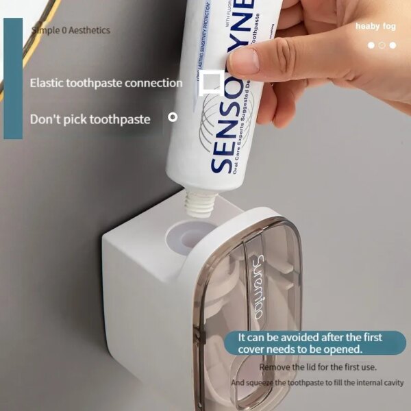 distributeur de dentifrice automatique, accessoires de salle de bains
