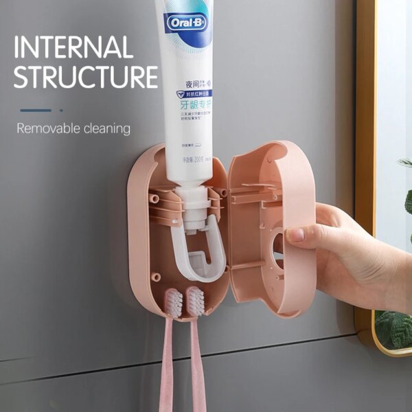 Distributeur dentifrice automatique, ensemble d'accessoires de salle de bains