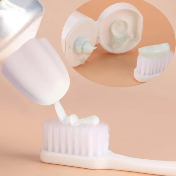 Distributeur de pâte à dents en forme de fleur, 1 pièce, capuchon de dentifrice en Silicone à fermeture automatique