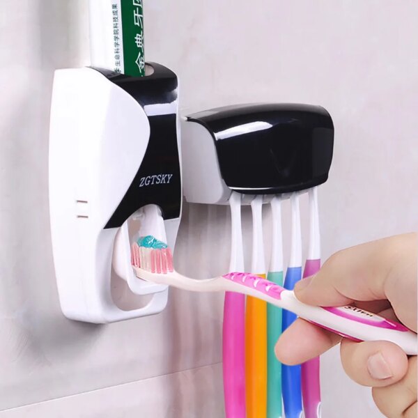 distributeur dentifrice, ensemble de porte-brosses à dents