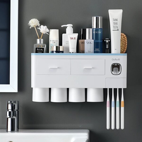 5141-54e476.jpg Distributeur Automatique de Dentifrice avec Support Mural – Organisateur