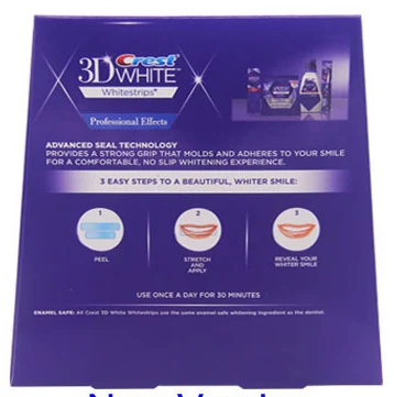 Crest 3D white – bandes de blanchiment des dents 3d, effet professionnel