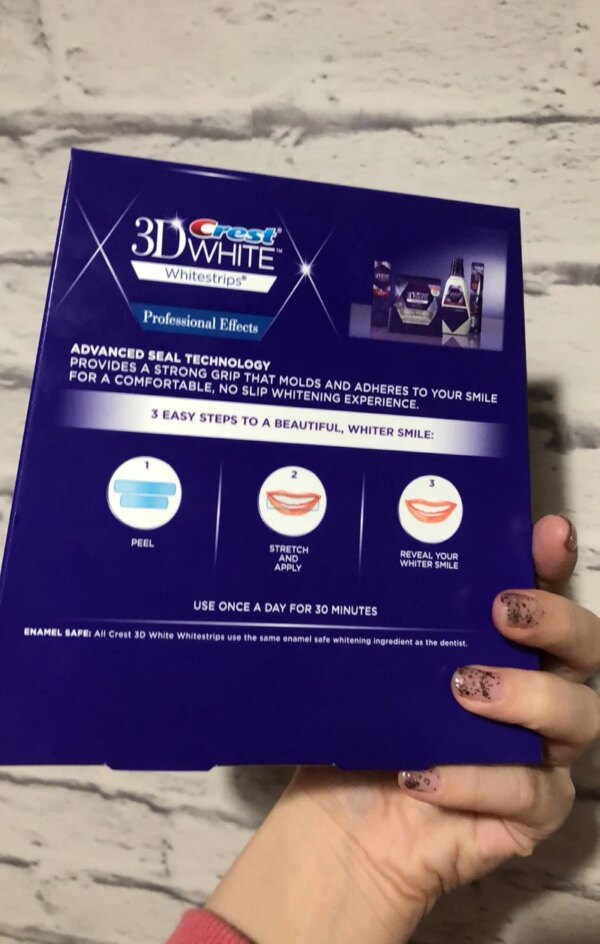 crest 3d white bandes blanches 3D, effets professionnels de LUXE