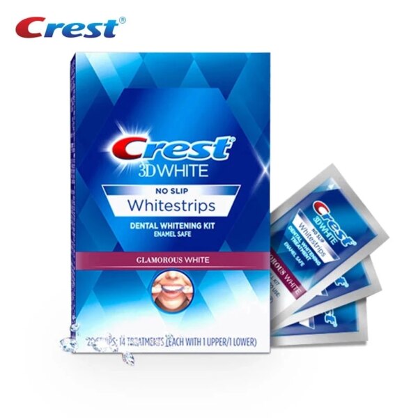 crest 3d white Kit de blanchiment des dents 3D, gomme glamour