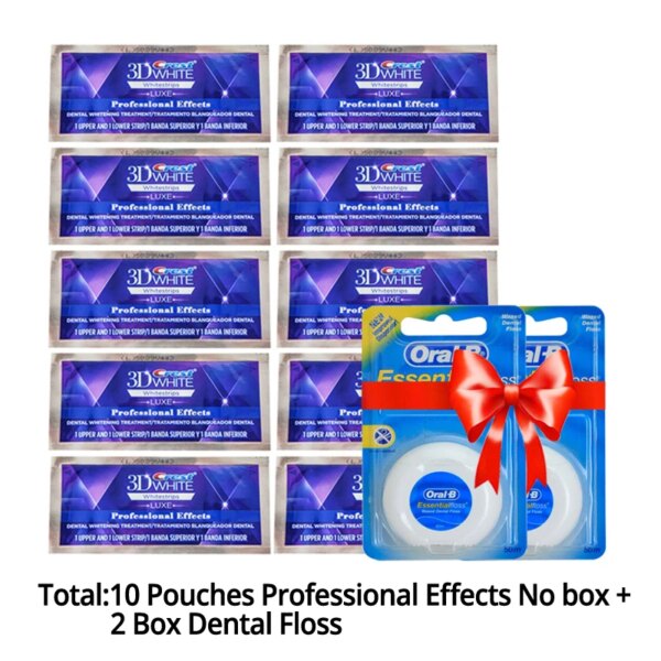 crest 3d white Bandes de blanchiment des dents originales 3D