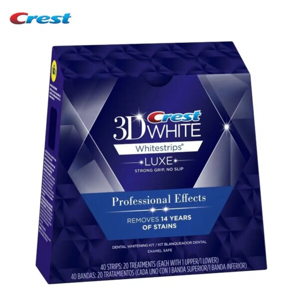 crest 3d white pour les dents 3D, 10 boîtes de LUXE pour blanchiment des dents