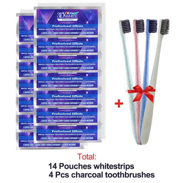 Crest 3D White – Kit Blanchiment Pro 3D (Format économique • Résultats visibles)