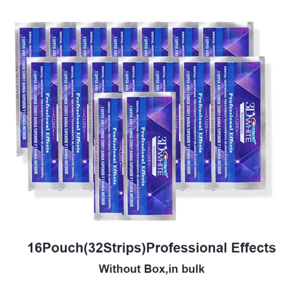 crest 3d white Bandes de blanchiment des dents à effets professionnels