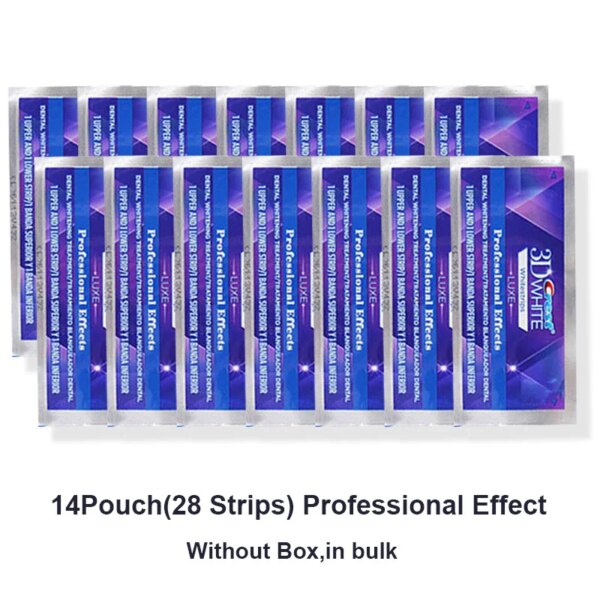 crest 3d white Bandes de blanchiment des dents à effets professionnels