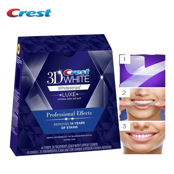 crest 3d white Bandes de blanchiment des dents 3D