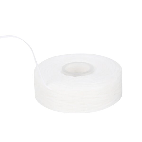 Fil dentaire avec bobine intégrée, 10 rouleaux/paquet, fil plat, cire de nettoyage des dents