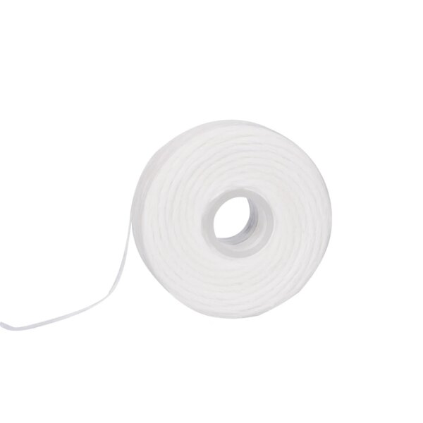 Fil dentaire avec bobine intégrée, 10 rouleaux/paquet, fil plat, cire de nettoyage des dents