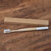 1 pc brosse à dents en bambou écologique poils moyens biodégradable