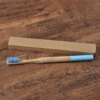1 pc brosse à dents en bambou écologique poils moyens biodégradable