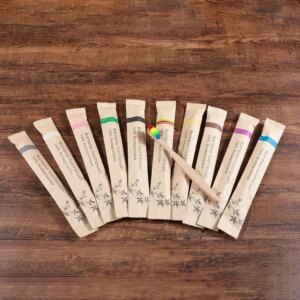 Brosse à dents en bambou à poils doux, écologique, Vegan, 10 pièces