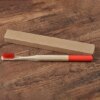 Brosse à dents en bambou écologique – Poils moyens, manche naturel