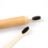 Ensemble de brosses à dents en bambou naturel pour adultes et enfants