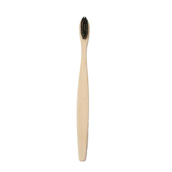Ensemble de brosses à dents en bambou naturel pour adultes et enfants
