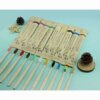 Brosse à dents portable réutilisable en bambou pour adultes, charbon de bois doux, pointe de poils