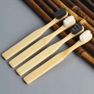 Brosses à dents bionickel ables en bambou pour enfants, poils extra doux, poils naturels 5/8 doux, 20000 pièces