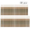 Brosse à Dents en Bambou Naturel, Bois, Poils Souples, Fibre d'Elum, Soins Buccaux Écologiques, 50 Pièces, Service