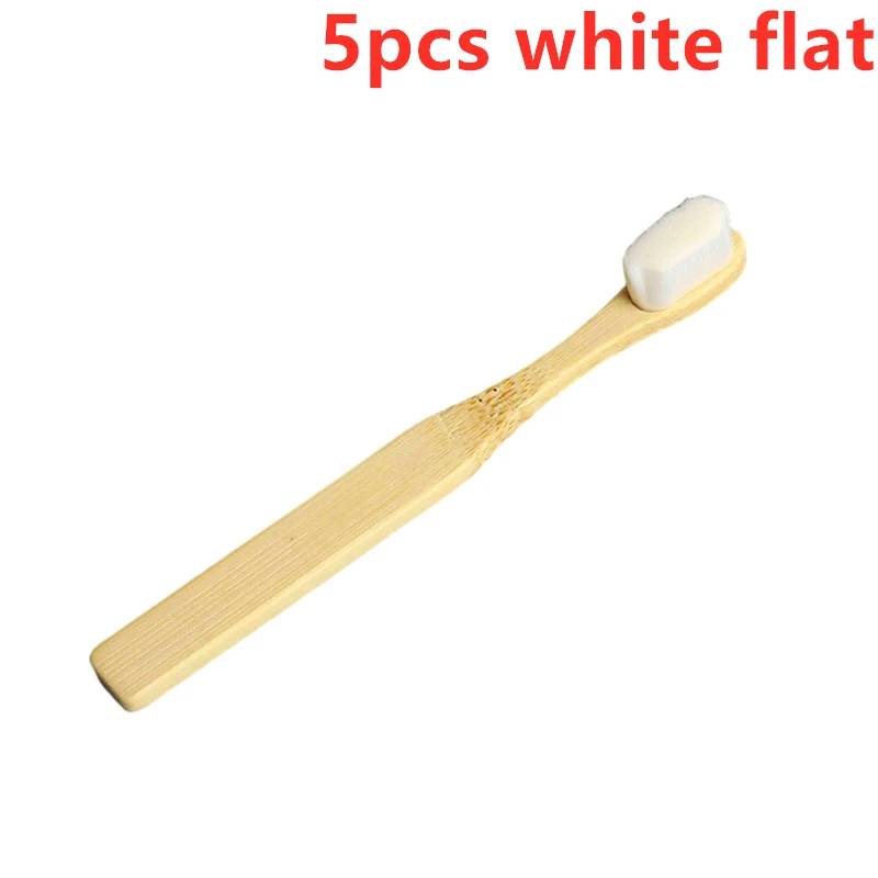 5pcs white flat