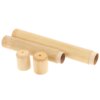 Tube de brosse à dents en bambou naturel, tube de brosse à dents fait à la main