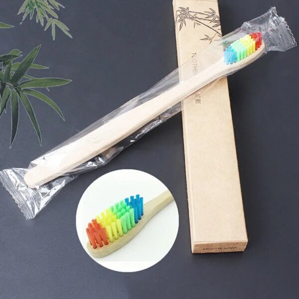 Tube de brosse à dents en bambou naturel, tube de brosse à dents fait à la main