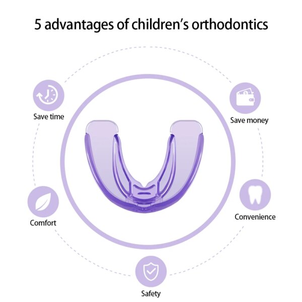 Bretelle orthodontique pour enfants, en Silicone, maintien des dents