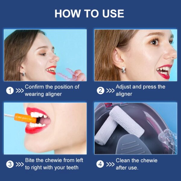 Chewies orthodontiques – Aide pour aligneurs dentaires