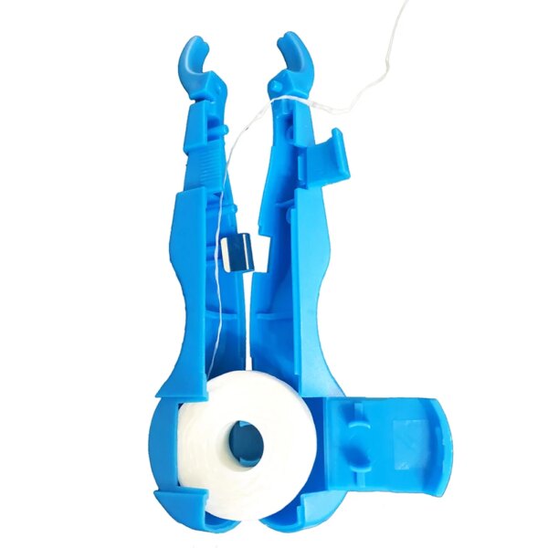 Porte-fil dentaire avec recharge 30m – Support U pratique