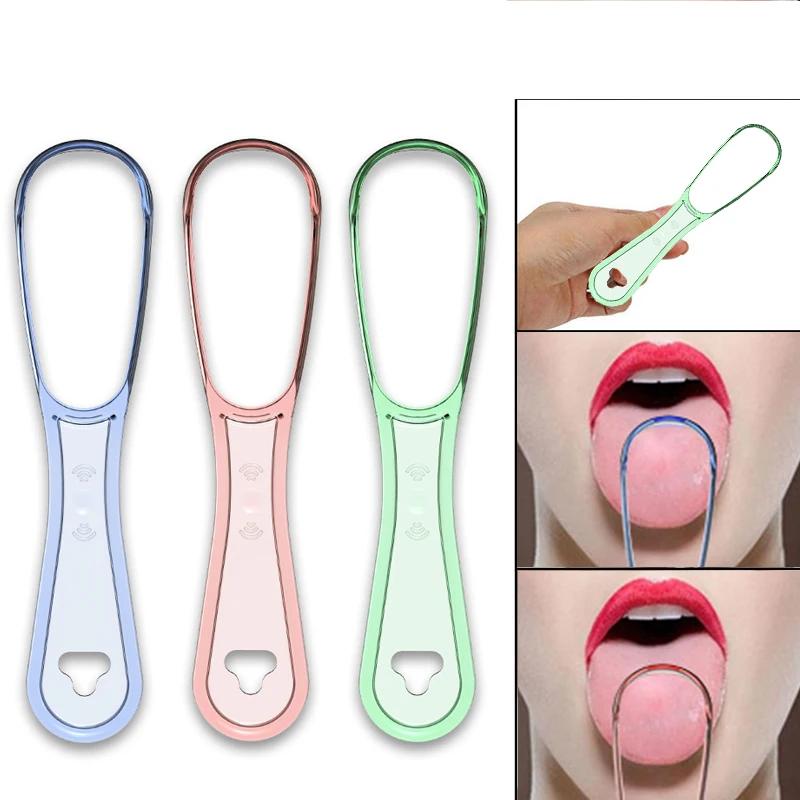 Grattoir de langue réutilisable acier inoxydable